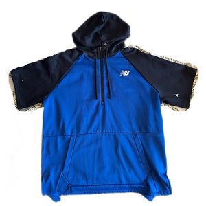 New Balance Retro Half Zip Short Sleeve Athletic Hoodie NWOT